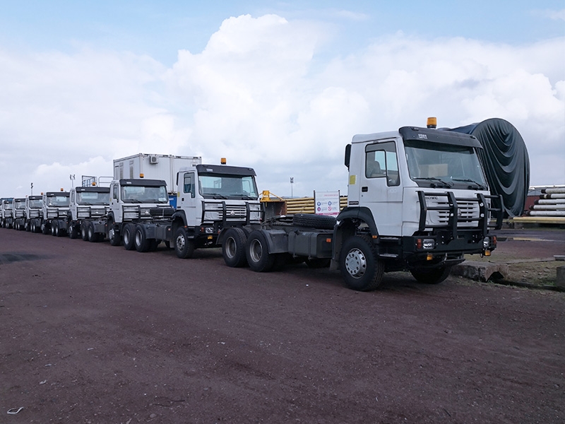 SINOTRUK Cameroon special customized version of Howo tractor vehicle delivered.